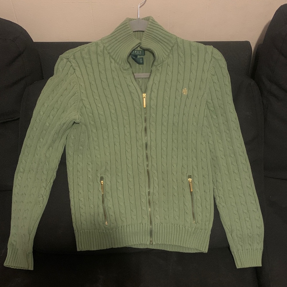 Ralph Lauren Sage Green Knit Sweater